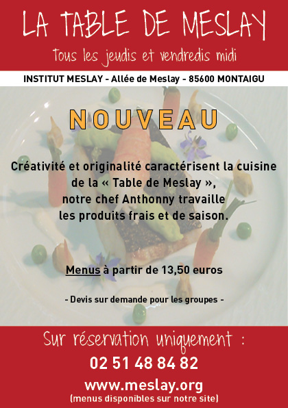 La table de Meslay - Flyer